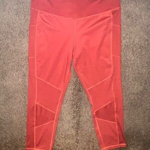 Xersion Burnt Orange 7/8 Ankle Leggings